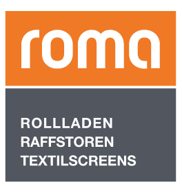 Roma Rollladen Raffstores Textilscreens Logo